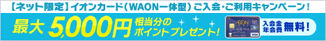イオンカード（WAON一体型）入会キャンペーン画像